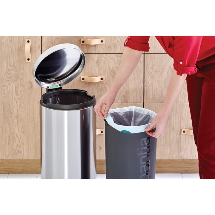 New Icon pedaalemmer 30 liter, Matt steel fingerprint proof Brabantia