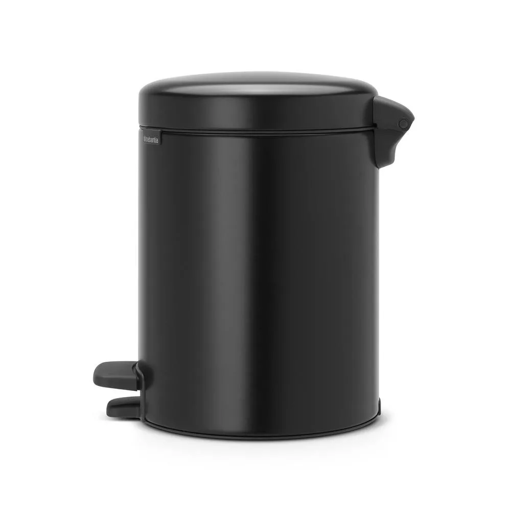 New Icon pedaalemmer 5 liter, mat zwart Brabantia