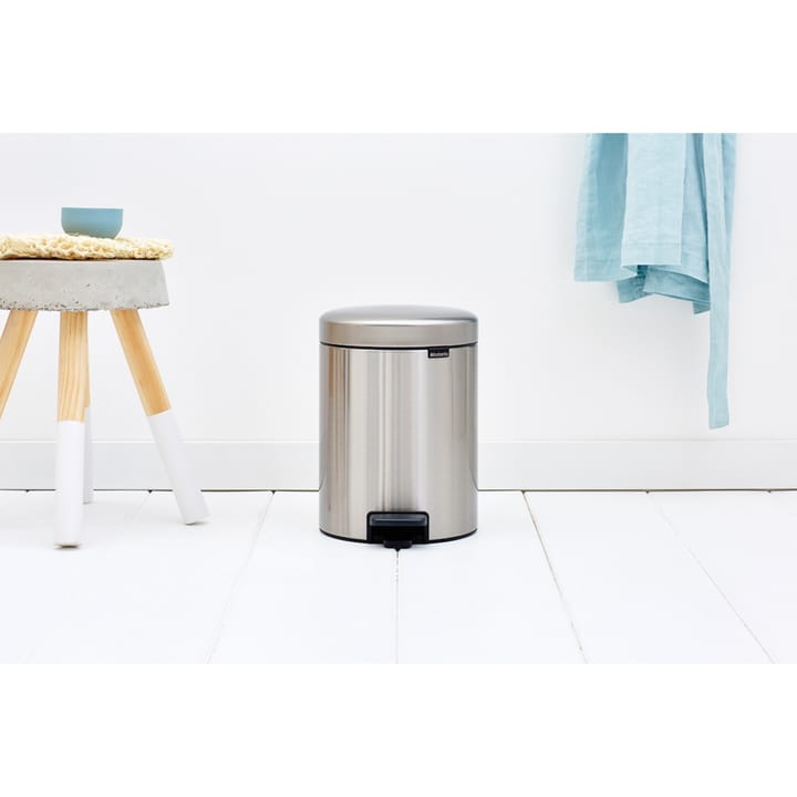 New Icon pedaalemmer 5 liter, Matt steel fingerprint proof Brabantia