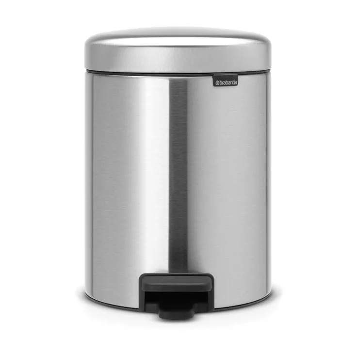 New Icon pedaalemmer 5 liter, Matt steel fingerprint proof Brabantia