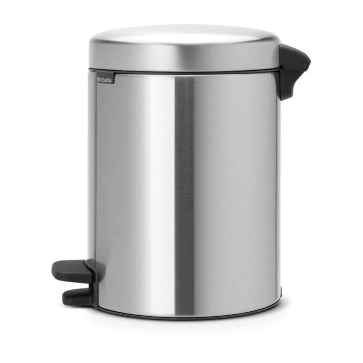 New Icon pedaalemmer 5 liter, Matt steel fingerprint proof Brabantia