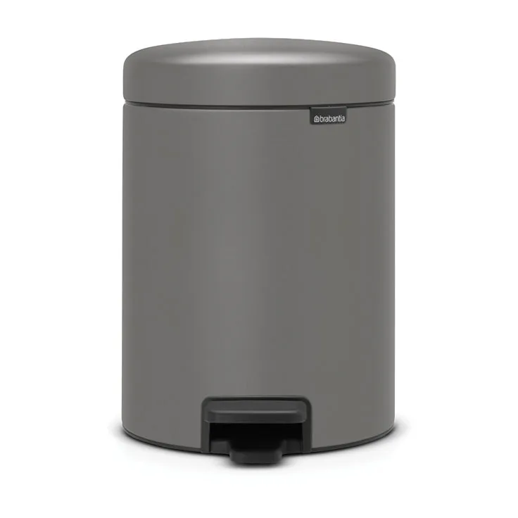 New Icon pedaalemmer 5 liter, Mineral concrete grey Brabantia