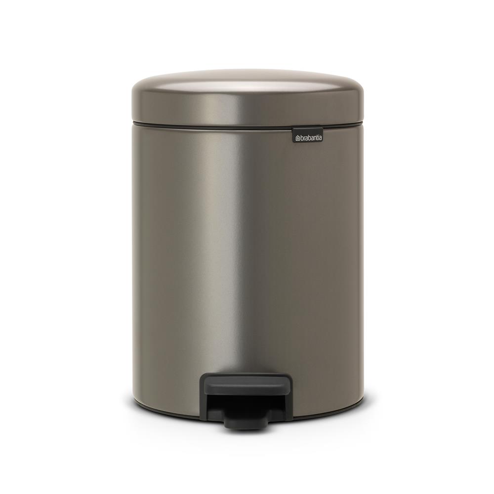 Brabantia New Icon pedaalemmer 5 liter platina | Scandinavisch Interieur | Pedaalemmers | Zilverkleurig