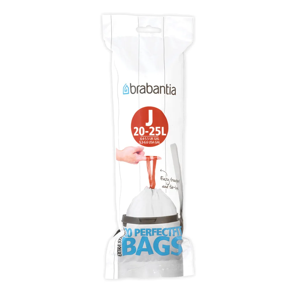 PerfectFit afvalzak J (20 zakken per rol), 20-25 l Brabantia