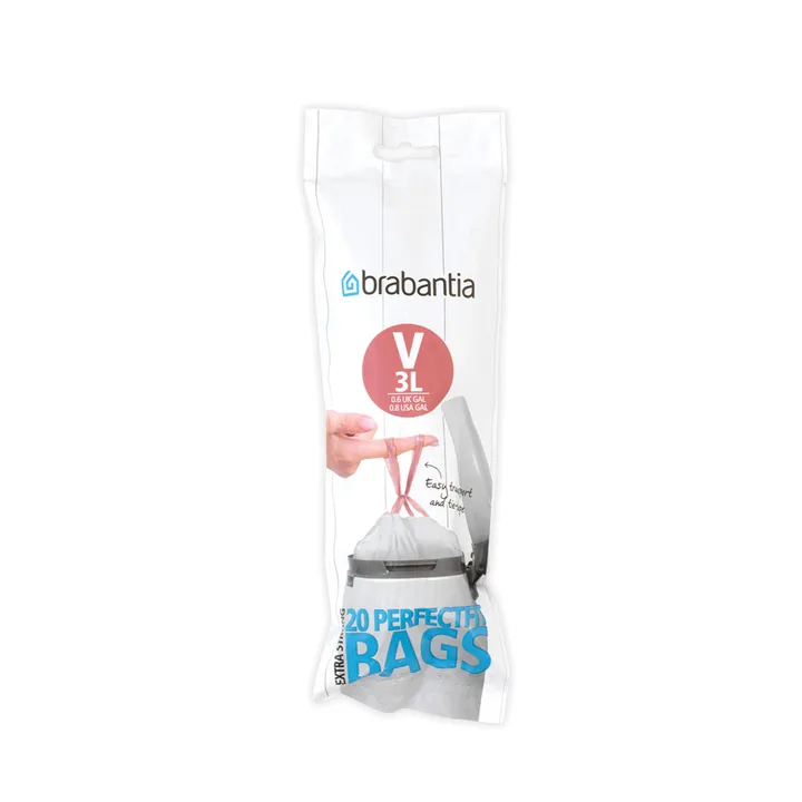PerfectFit afvalzak V (20 zakken per rol) - 3 l - Brabantia