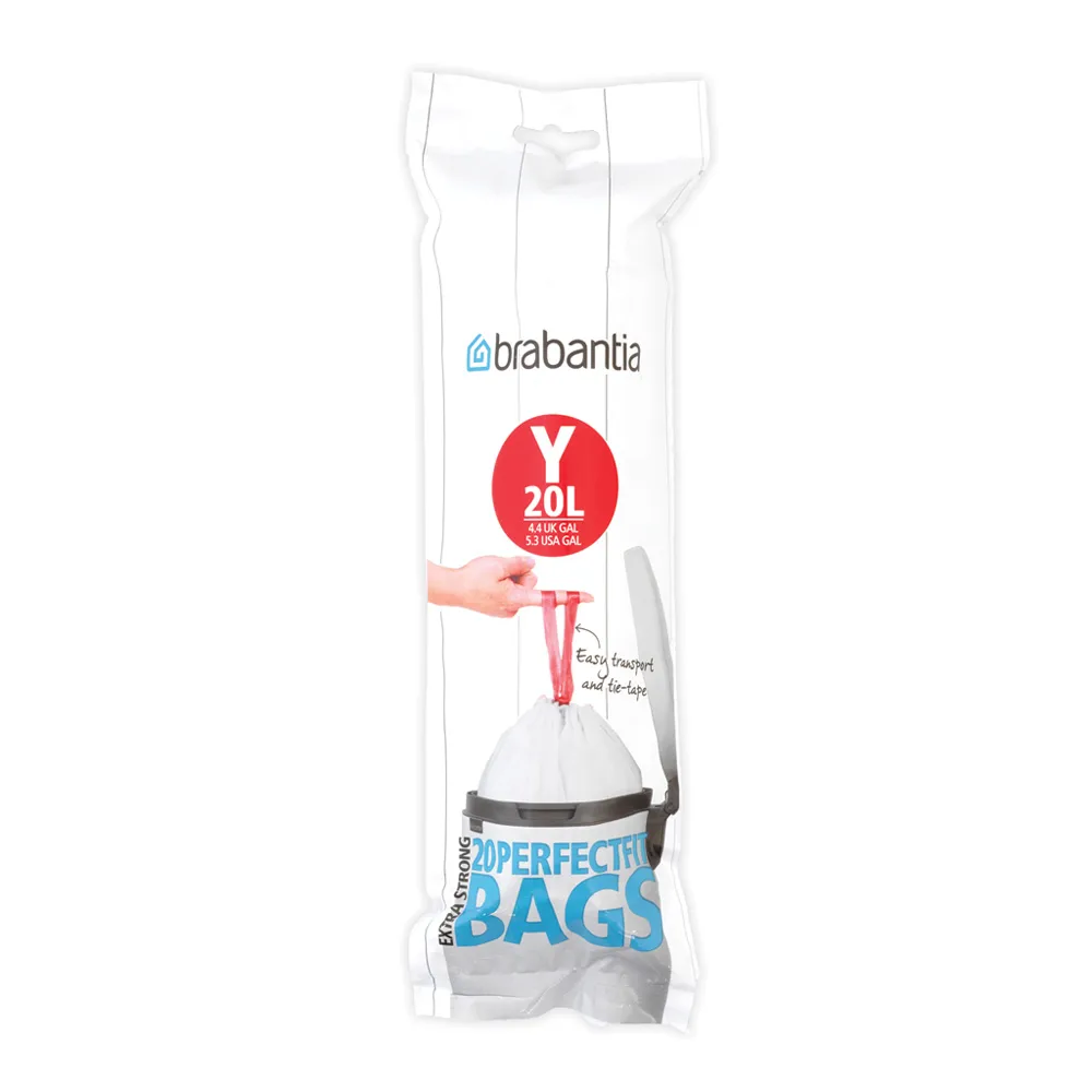PerfectFit afvalzak Y (20 zakken per rol), 20 l Brabantia