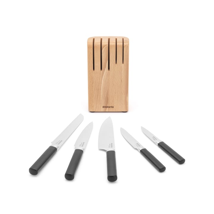 Profile messenblok met messen 5 st., Hout Brabantia