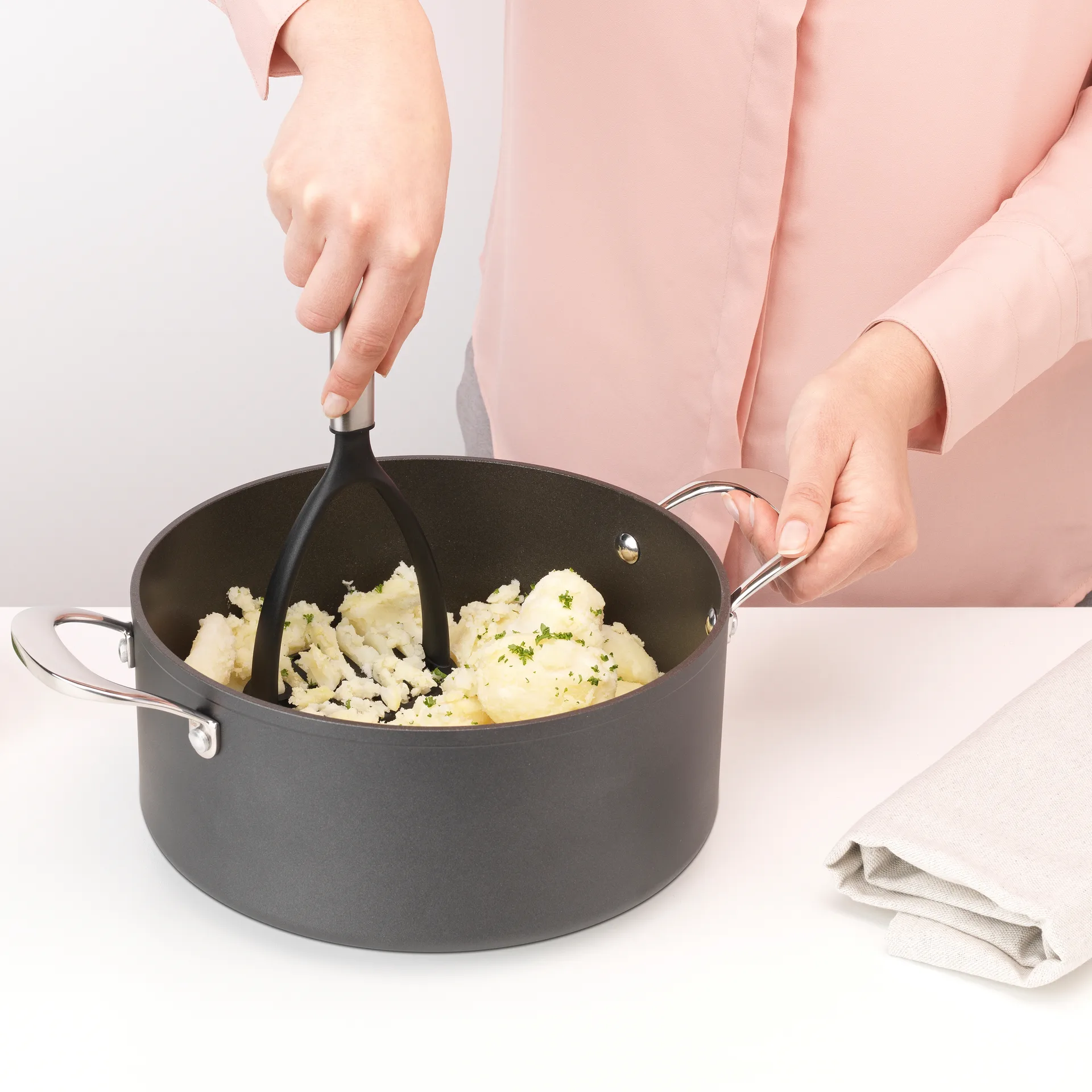 Profile pureestamper non-stick, Roestvrij staal Brabantia