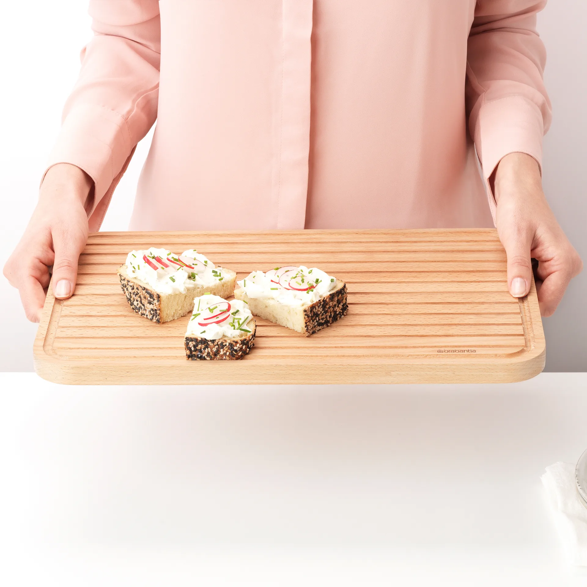 Profile snijplank voor brood, Beukenhout Brabantia