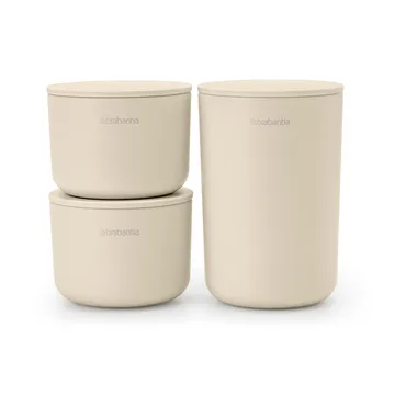 ReNew opbergpotten 3-pack - Soft Beige - Brabantia