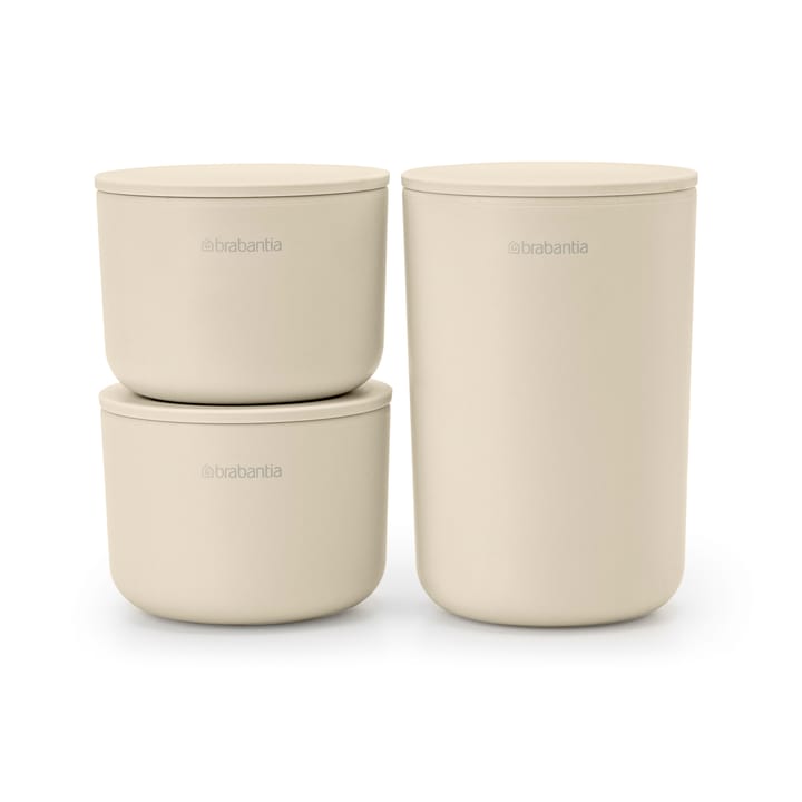 ReNew opbergpotten 3-pack - Soft Beige - Brabantia