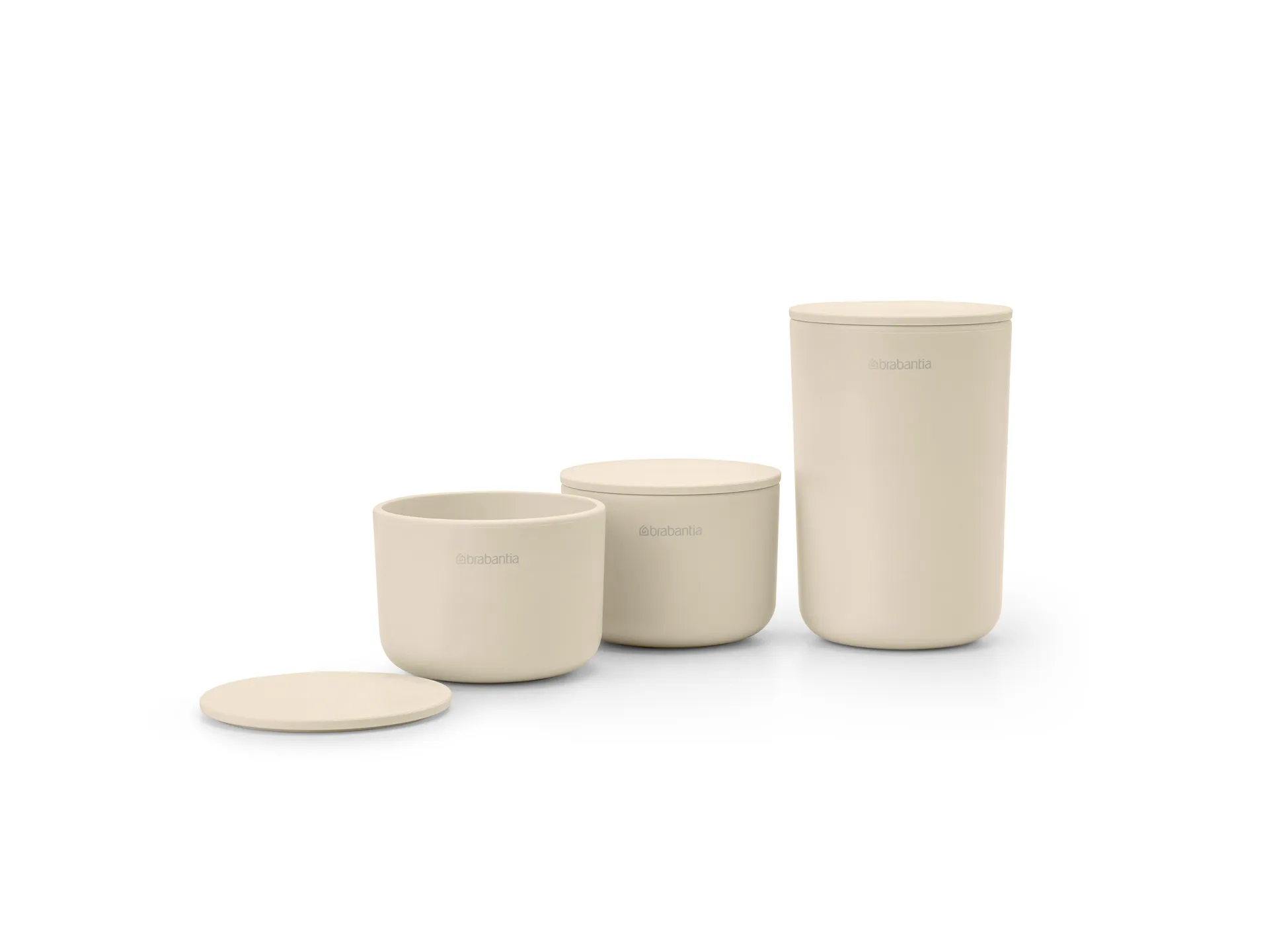 ReNew opbergpotten 3-pack, Soft Beige Brabantia