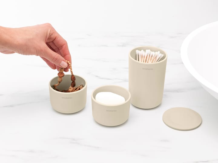 ReNew opbergpotten 3-pack, Soft Beige Brabantia