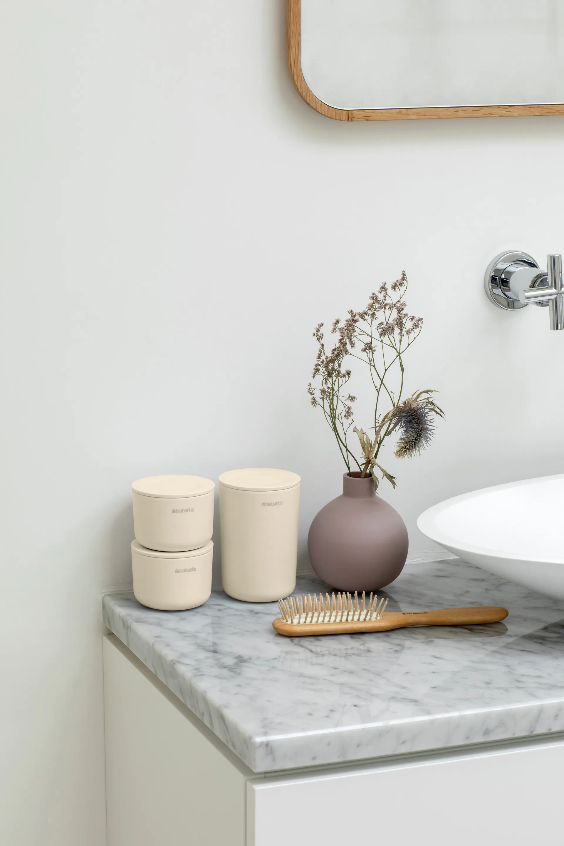 ReNew opbergpotten 3-pack, Soft Beige Brabantia