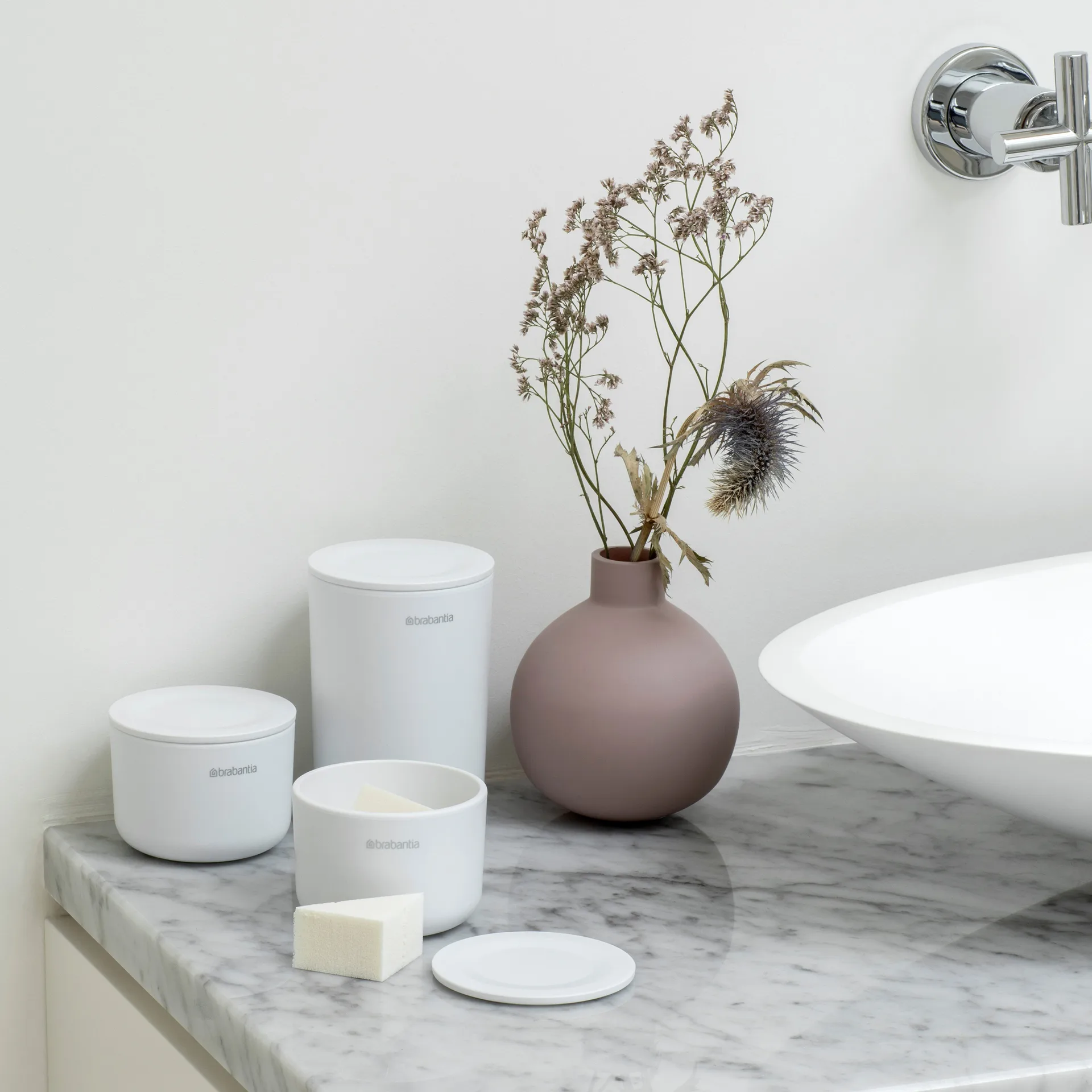 ReNew opbergpotten 3-pack, Wit Brabantia