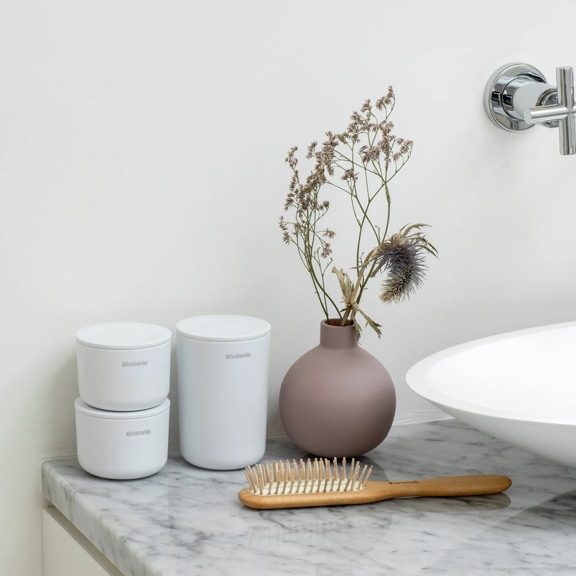 ReNew opbergpotten 3-pack, Wit Brabantia