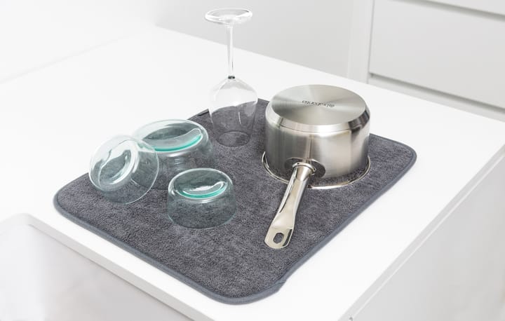 Sinkside afdruipdoek microvezel 47x40 cm, Donkergrijs Brabantia