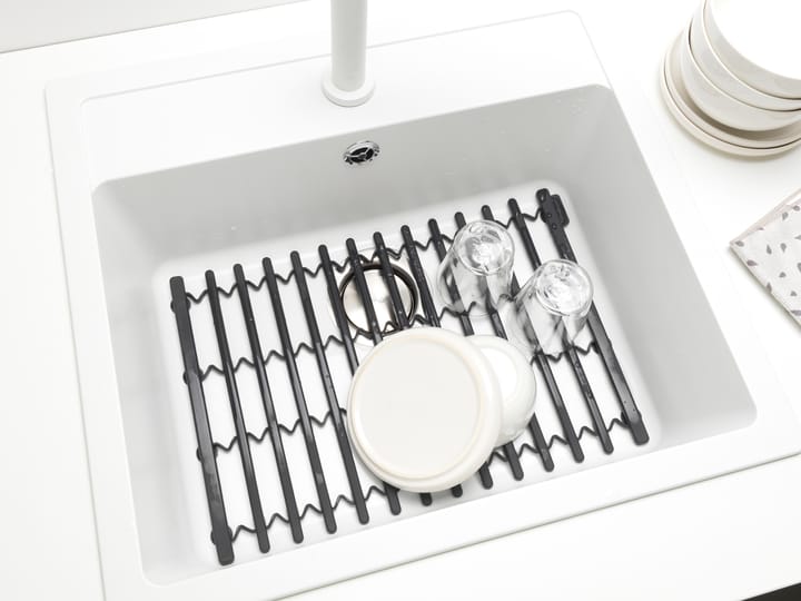 Sinkside afdruipmat 30x30 cm, Donkergrijs Brabantia