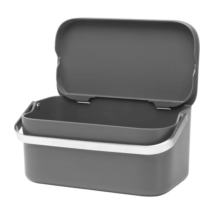 Sinkside afvalbakje GFT 13x22 cm, Donkergrijs Brabantia