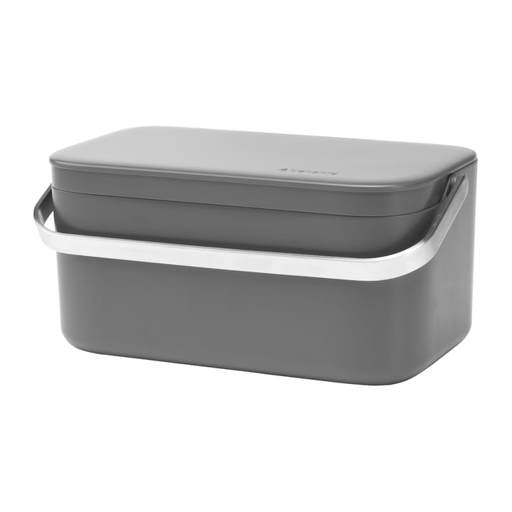 Sinkside afvalbakje GFT 13x22 cm, Donkergrijs Brabantia