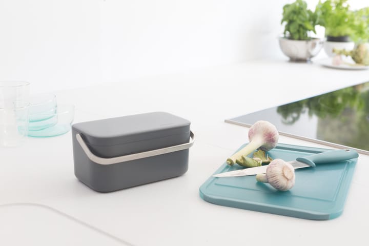 Sinkside afvalbakje GFT 13x22 cm, Donkergrijs Brabantia