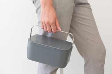 Sinkside afvalbakje GFT 13x22 cm - Donkergrijs - Brabantia