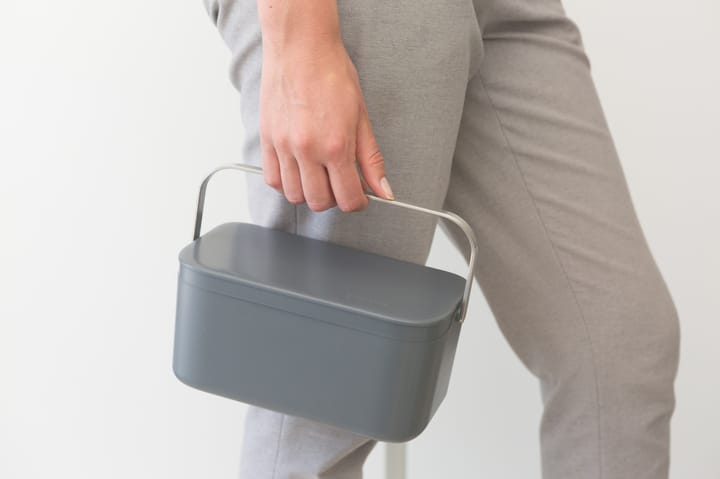 Sinkside afvalbakje GFT 13x22 cm, Donkergrijs Brabantia