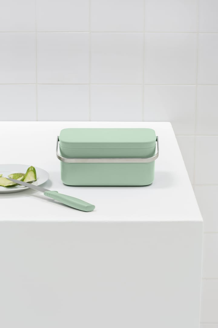 Sinkside afvalbakje GFT 13x22 cm, Jade green Brabantia