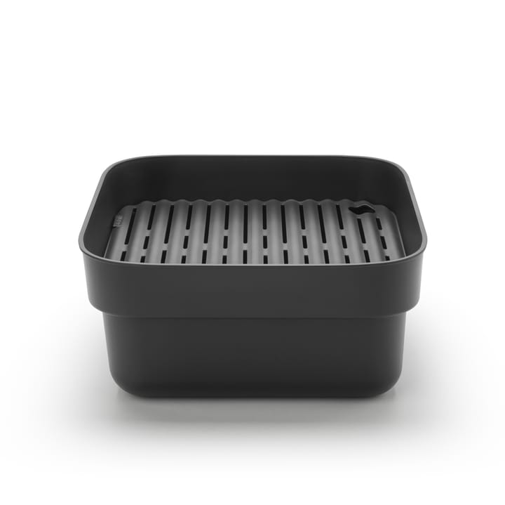 Sinkside afwasteiltje met droogplankje 34x37 cm, Donkergrijs Brabantia