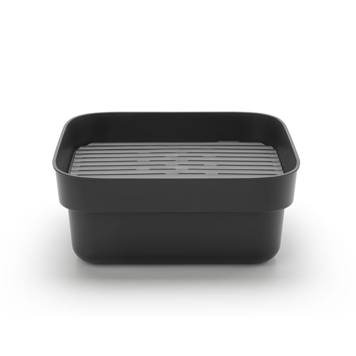 Sinkside afwasteiltje met droogplankje 34x37 cm, Donkergrijs Brabantia