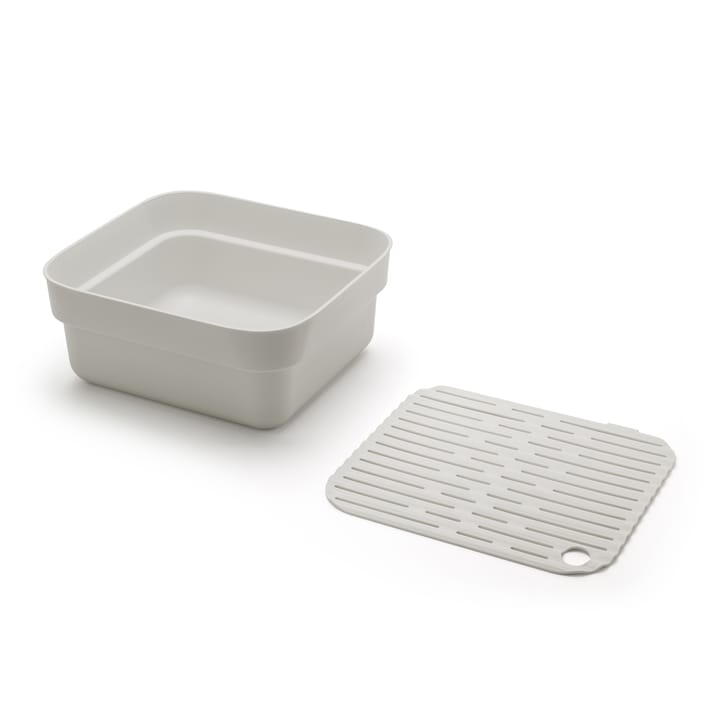 Sinkside afwasteiltje met droogplankje 34x37 cm, Lichtgrijs Brabantia