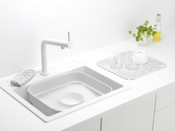 Sinkside afwasteiltje met droogplankje 34x37 cm - Lichtgrijs - Brabantia