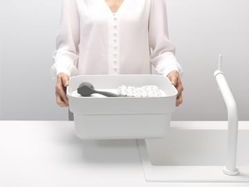 Sinkside afwasteiltje met droogplankje 34x37 cm - Lichtgrijs - Brabantia