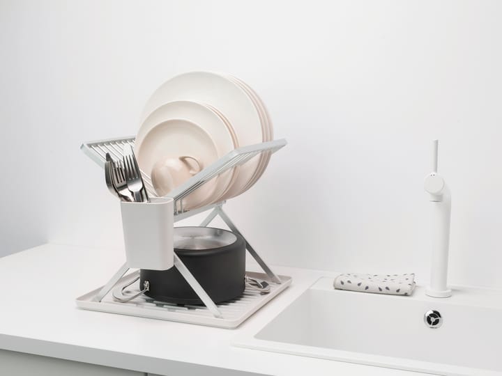 Sinkside inklapbaar afdruiprek 37 cm, Lichtgrijs Brabantia