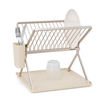 Sinkside inklapbaar afdruiprek 37 cm - Zacht beige - Brabantia