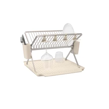 Sinkside inklapbaar afdruiprek 51 cm - Zacht beige - Brabantia