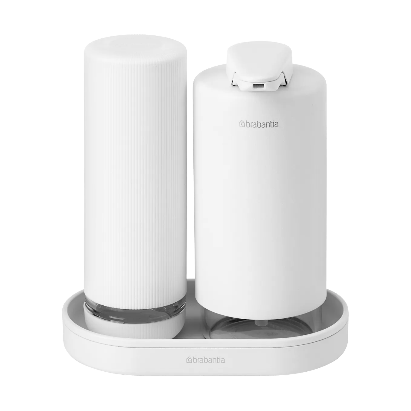 SinkStyle zeeppomp/afwasmiddeldispenser set, Mineral Fresh White Brabantia