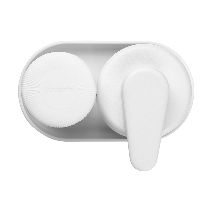 SinkStyle zeeppomp/afwasmiddeldispenser set, Mineral Fresh White Brabantia