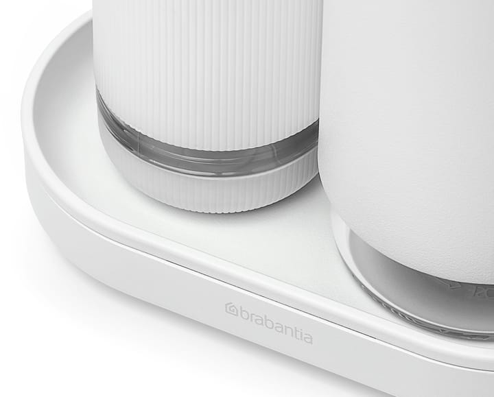 SinkStyle zeeppomp/afwasmiddeldispenser set, Mineral Fresh White Brabantia