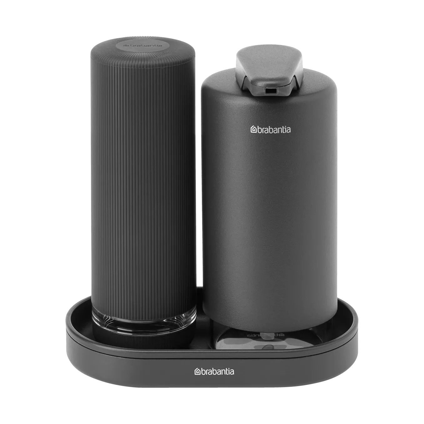 SinkStyle zeeppomp/afwasmiddeldispenser set, Mineral Infinite Grey Brabantia