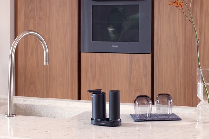 SinkStyle zeeppomp/afwasmiddeldispenser set, Mineral Infinite Grey Brabantia