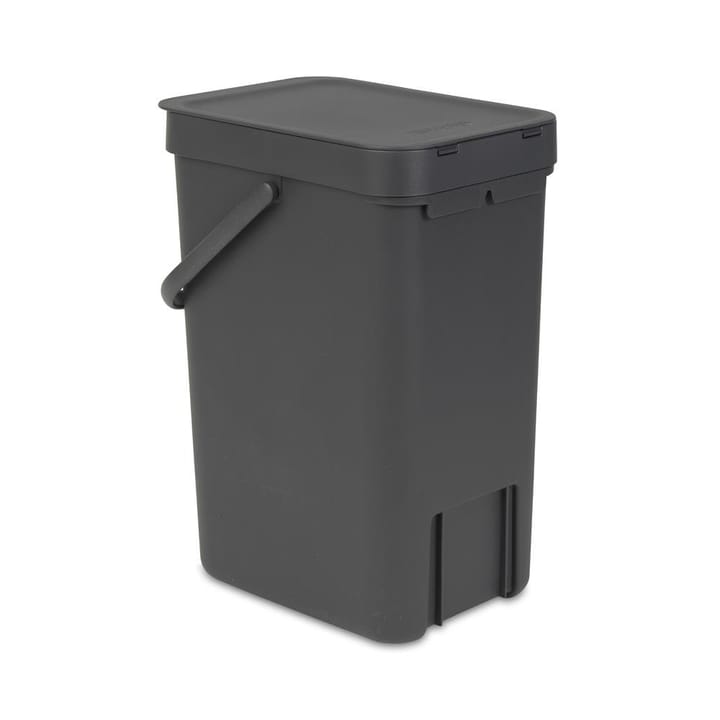 Sort & Go afvalbak 12 l. - grijs - Brabantia