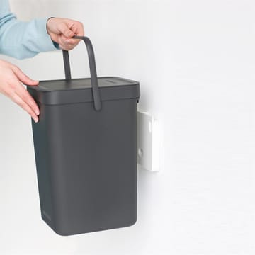 Sort & Go afvalbak 12 l. - grijs - Brabantia