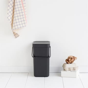 Sort & Go afvalbak 12 l. - grijs - Brabantia