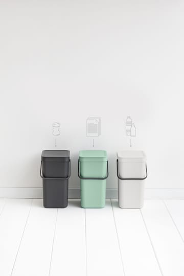 Sort & Go afvalbak 12 l. - Jade green - Brabantia