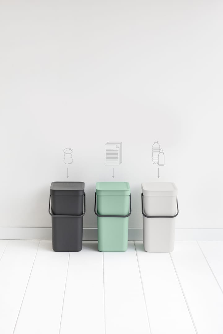 Sort & Go afvalbak 12 l. - Jade green - Brabantia