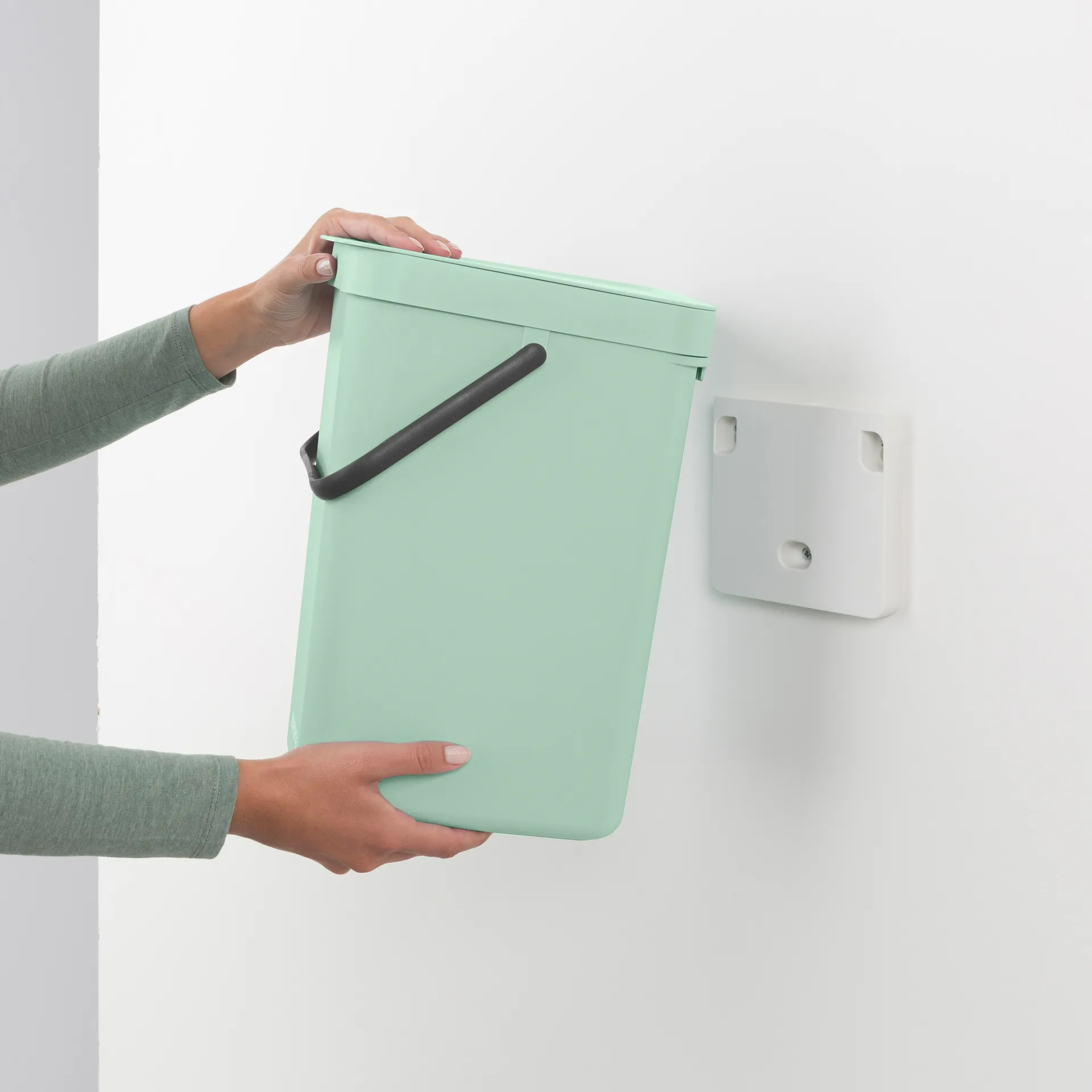 Sort & Go afvalbak 12 liter, Jade green Brabantia