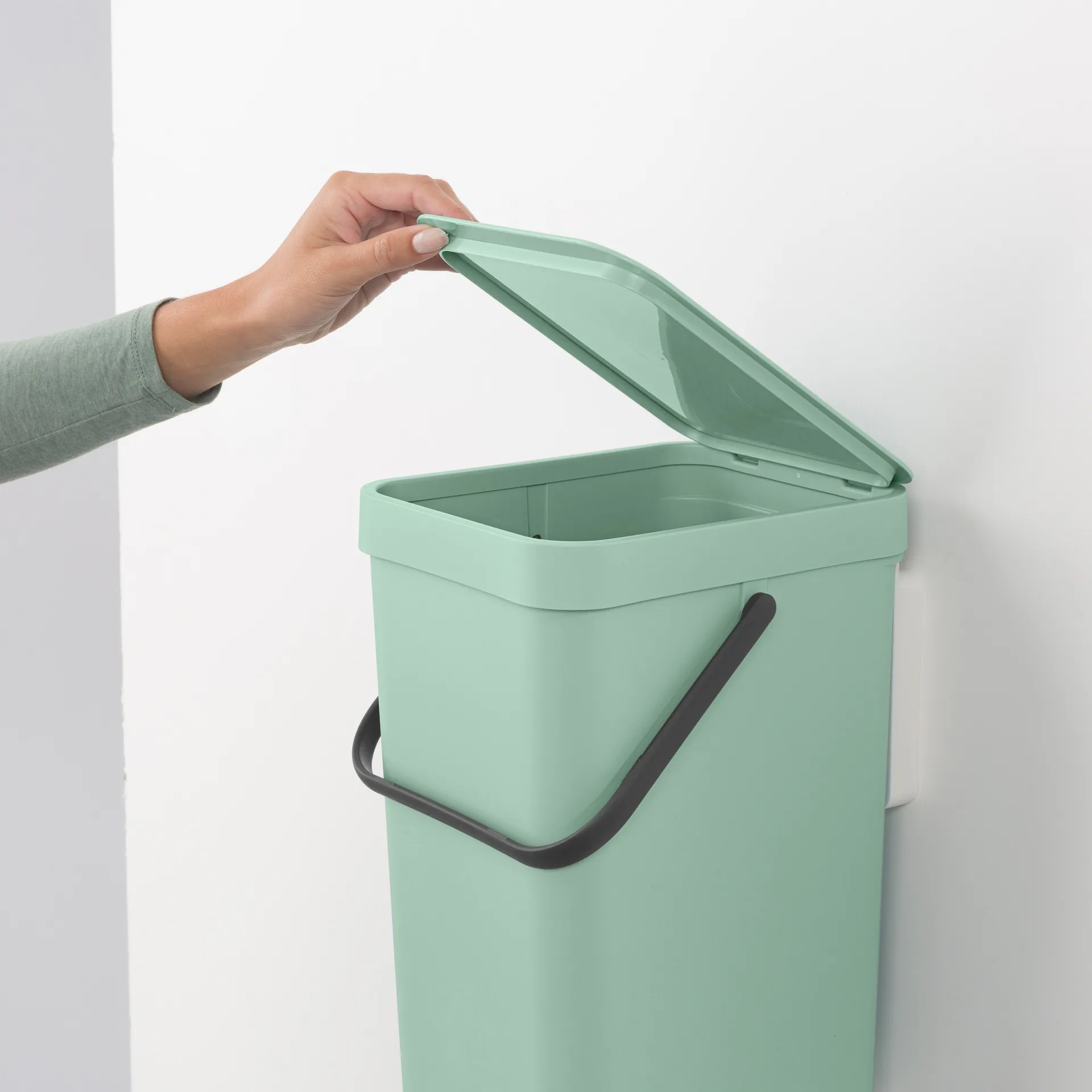 Sort & Go afvalbak 12 liter, Jade green Brabantia