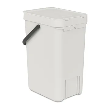 Sort & Go afvalbak 12 liter - Lichtgrijs - Brabantia