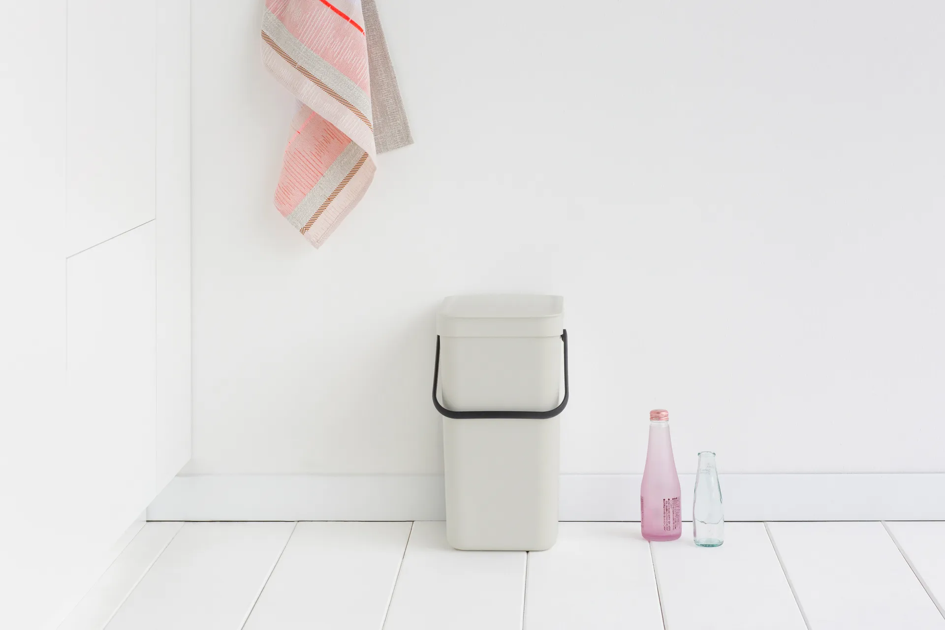 Sort & Go afvalbak 12 liter, Lichtgrijs Brabantia